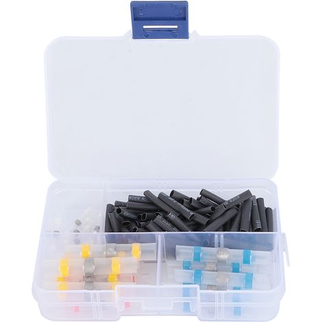 100pcs Lot Manchons Thermorétractables à Souder avec Bagues de Soudure pour Connexions Électriques (1/5)