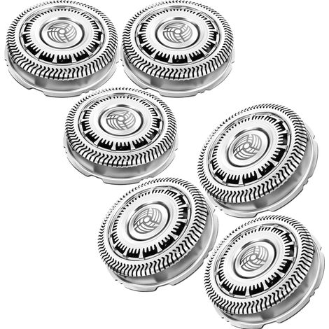 Lot de 6 têtes de rasoir de rechange SH90, compatibles avec le rasoir Philips SH90