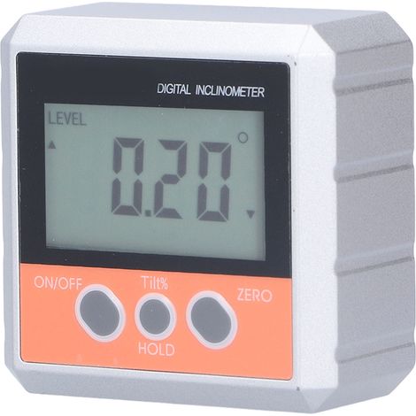 Wasserdichte elektronische Magnetwasserwaage (4x90°), multifunktionaler digitaler Winkelmesser, präziser Neigungsmesser mit Magnet, tragbares Nivelliergerät (1/5)
