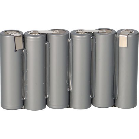 7,2V 2200mAh Akkupack Mignon Industrie-Akkus NiMH mit Lötfahne Akku (1/5)