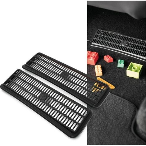 Grille de ventilation sous siège pour voiture électrique, accessoire de protection et d’optimisation du flux d’air, installation facile sous le siège avant (1/5)