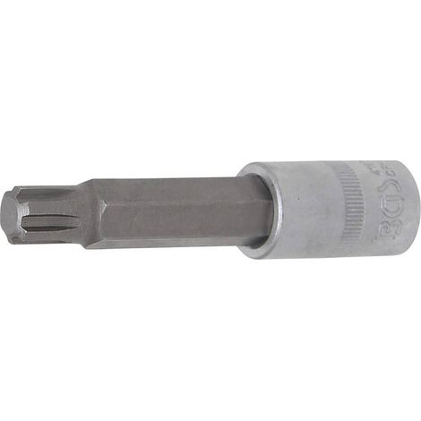 Douille à Embouts 100 mm - 12,5 mm (1/2) Profil Cannelé - Compatible RIBE - Acier, Zones Difficiles - D-Work (1/5)