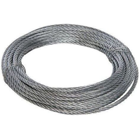Câble acier 2 mm / fil acier - Inox A4 - 7x7 - 10 mètres (1/3)