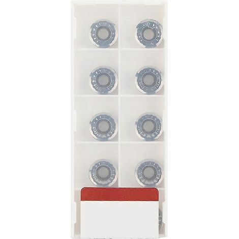 10 Stück R6 CNC-Wendeschneidplatten aus runder Aluminiumlegierung zum Schruppen und Vorschlichten von Stahl und Gusseisen