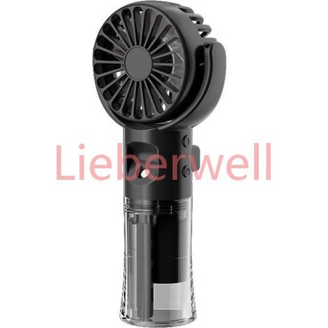 Ventilateur Portable, Ventilateur de Poche USB Rechargeable, 4 Vitesses, avec réservoir d'eau de 20ml, Portatif USB mini Fan Pour Bu (1/5)