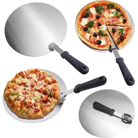 Pizzaschieber – Edelstahlspatel – Rund – 31 cm (1/5)