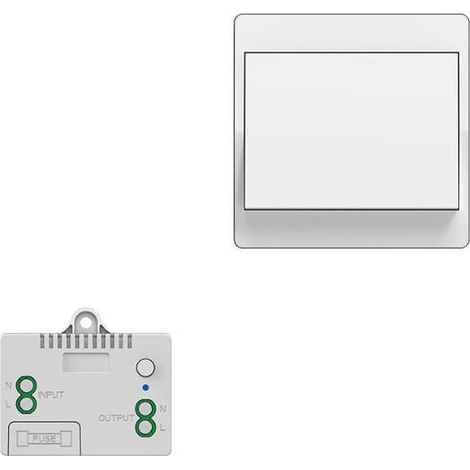 Panneau de commande mural sans fil avec télécommande, sans piles, étanche (1/3)