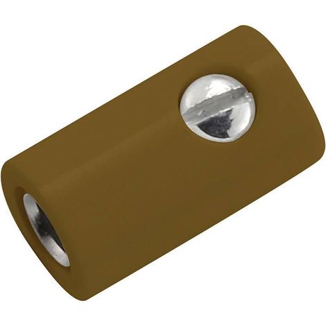 Fiche banane femelle Ø de la broche: 2.6 mm Kahlert Licht marron 1 pc(s) D98514