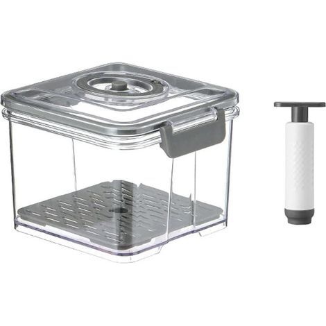 Boîte à Pain Hermétique en PET Conserve la Fraîcheur du Pain. Multifonctionnelle pour Fruits et Légumes. Grande Capacité. Facile à Nettoyer et Pratique pour le Quotidien (1/5)