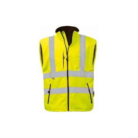 Gr .3XL (66/68) LOGAN WARNSCHUTZ-SOFTSHELLJACKE gelb LOGAN HIGH VIS SOFTSHEL (1/3)