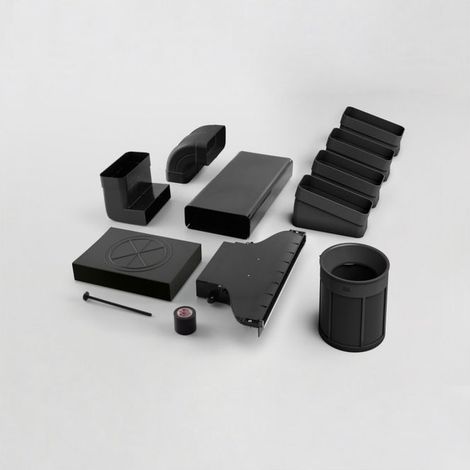 Elica KIT0199836. Tipo: Kit estrattore per cappa aspirante, Colore del prodotto: Nero. Compatibilità marca: Elica, Compatibilità: NikolaTesla Evo. Quantità per pacco: 1 pz