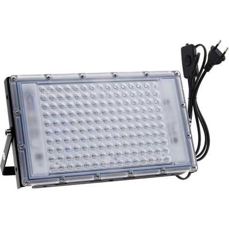 Projecteur UV LED 100W Lumière Noire IP65 Imperméable, Lampe LED Ultra-violet, Eclairage à Effet pour Aquarium, Soirée, Peinture Fluo, affiche fluorescente, Néon, Bar, Fête (1/5)