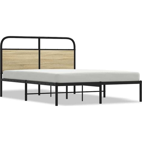 Giroletto senza Materasso Rovere Sonoma 135x190cm in Truciolato vidaXL (1/5)