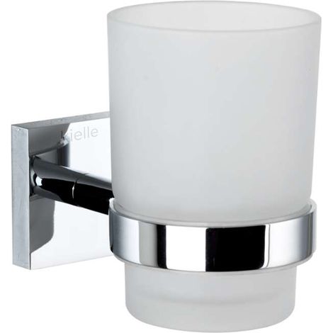 kielle Harmonia - Zahnputzbecher, Glas matt/Chrom 40023000 (1/2)