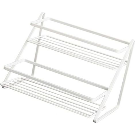 Étagère à épices multifonctionnelle à double niveau pour pots et flacons d'assaisonnement (1/5)