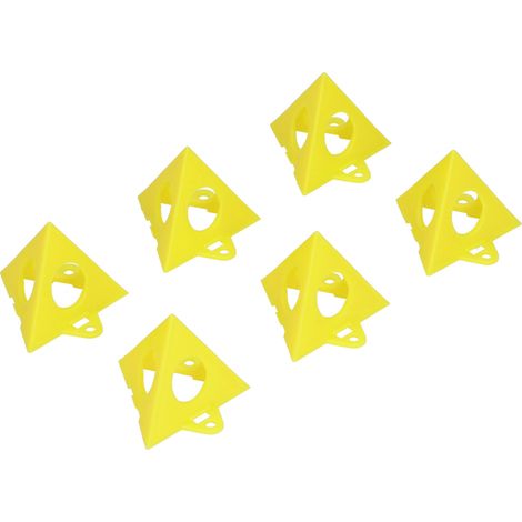 Kit de 20 supports de peinture triangulaires en plastique pour le travail du bois, pour cadre photo, porte ou planche. (1/5)