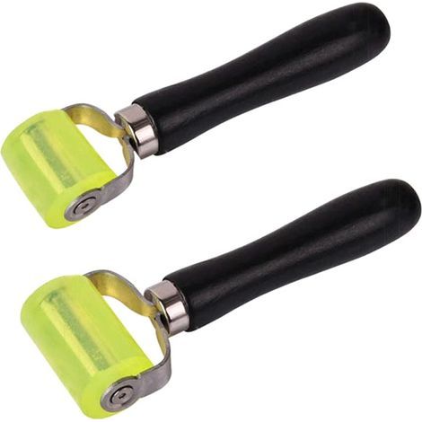 Rouleau de Pression à Main 2 Pièces Presseur en Silicone Rouleau Outil de Réparation Pour Rouleau de Bruit Rouleau de Compactage pour Papier Peint (1/5)