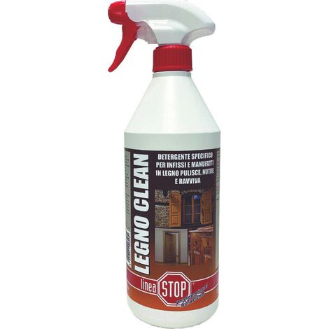 Legno clean detergente specifico per la pulizia di infissi in legno - ml.750 in flacone spray