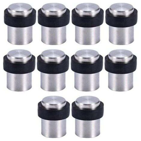 Butoirs de porte en acier inoxydable 10 x 4,5 cm, bloque-portes (1/4)