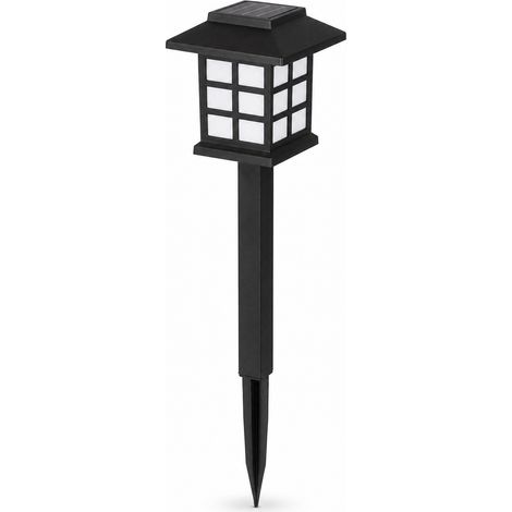 Lanterne Solaire LED Étanche pour Jardin Pelouse Blanc (1/5)