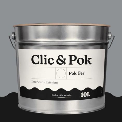 Peinture Fer Antirouille – Métal Extérieur Intérieur, Satinée, Protection Rouille - 10L - RAL 7045 - Telegris 1