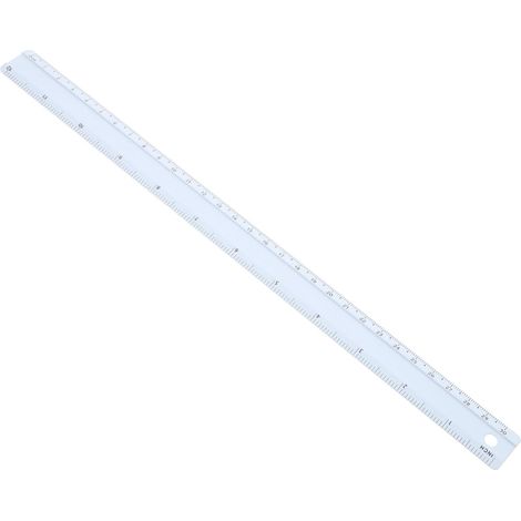 Règle métallique de 30 cm, outil mesure, fournitures bureau (1/5)