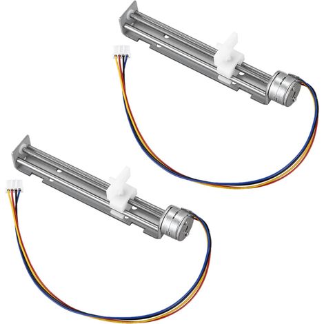 2X 12V Course de Moteur Pas À Pas 80mm avec Moteur de Glisseur pour la Petite Machine de Gravure de DIY (1/5)