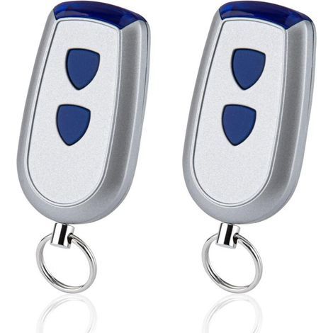 Télécommande 433 MHz - 2 Canaux - Compatible Moteurs Porte Garage Normstahl Crawford EA433 RCU T433 - Lot de 2 (1/4)