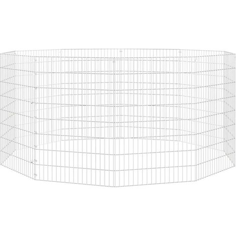 Maison Exclusive - Recinto per Animali Ruspante 10 Pannelli 54x80 cm Ferro Zincato (1/5)