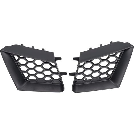 Lot De 2 Pare-Chocs Avant, Grille De Calandre,Calandre De Voiture, Grille Supérieure Gauche Droite Noir Brillant De Remplacement Pour Seat Ibiza Cordoba 6l 2002‑2009 (1/5)