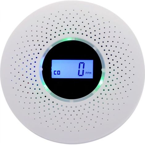 Combined carbon monoxide and smoke detector, dual-sensor CO smoke detector (1/5)