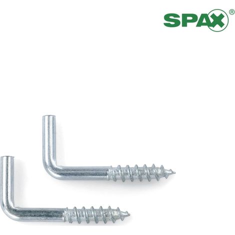 Paquete 7 Ud. Blister M Alcayata 4x70 M   - Alcayatas rosca madera SPAX (1/2)