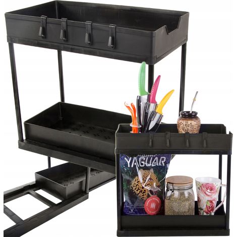 ORGANIZADOR DE COCINA W-518 NEGRO (16) (1/5)