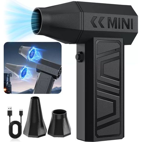 Mini Souffleur Électrique - 130000 Tr/Min - 41 M/S - Pour Clavier Électronique Et Désencombrement - 1 Pièce (1/5)