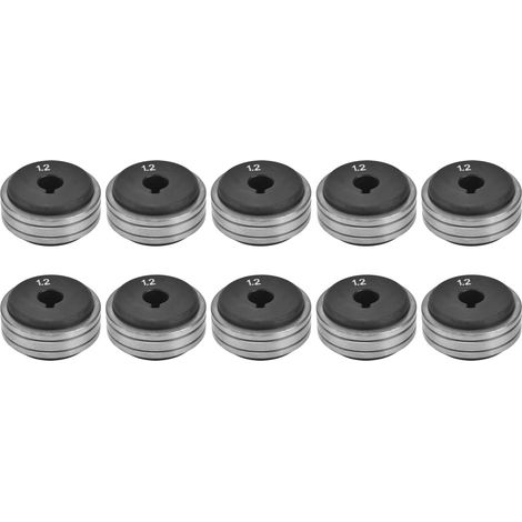 Lot de 10 galets d'entraînement pour dévidoir MIG GMAW, roues de guidage fil, kit pour postes à souder 200A/350A/500A. (1/5)
