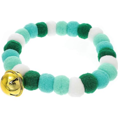 Collar de tela con bola para perro, ideal para el Día de San Patricio. 1 unidad. (1/5)