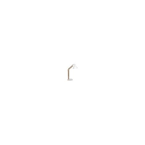 Lampada da tavolo Darci 1xe27 h.reg.xd.35cm legno bianco/naturale