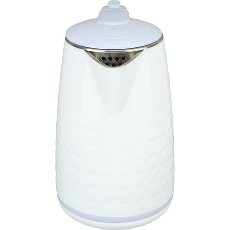 Doppel-Wasserkocher aus Edelstahl, 2000 W, 2 l Fassungsvermögen, mit automatischer Abschaltfunktion und Überhitzungsschutz, 220-V-Eurostecker, Weiß (1/5)
