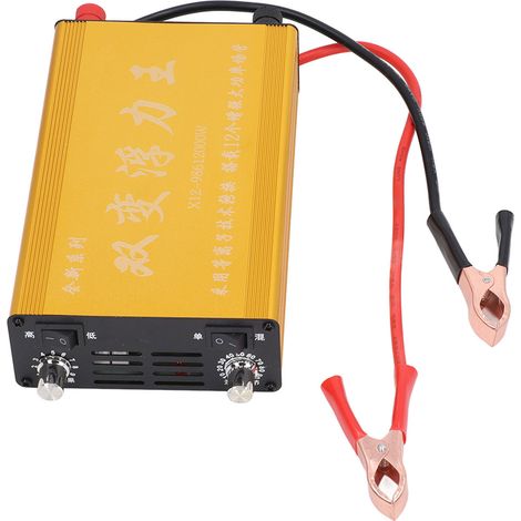 Convertisseur de batterie à économie d'énergie 12 000 W en alliage d'aluminium, double amplificateur de batterie variable 12 V (1/5)