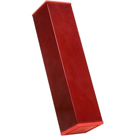 Tube à sable rectangulaire en métal rouge (1/5)