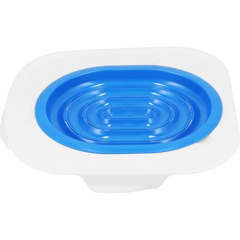 Pädagogische Katzentoilette, Toilettentrainingsschale, blaue Hygienematte, komplettes Katzentrainingsset, Haustierzubehör, 1 Schale. (1/5)