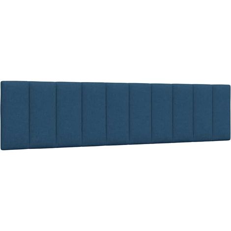 Kopfteil-Kissen "Hanko" Blau 200 cm Stoff vidaXL