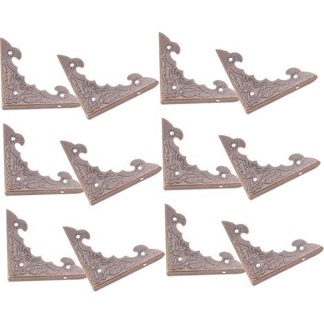 Mikikit Lot de 30 protections d'angle métalliques vintage pour boîtes (1/5)
