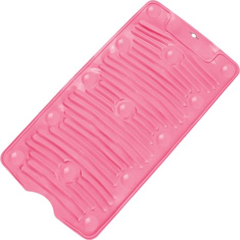 Planche à laver ménager antidérapante à ventouses, portable et pliable, outil multifonctionnel pour laver le linge à la main, idéale pour les voyages. (1/5)