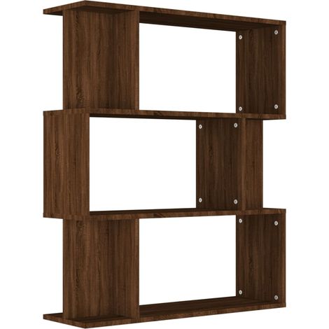 Maison Exclusive - Bücherregal/Raumteiler Braun Eiche 80x24x96 cm