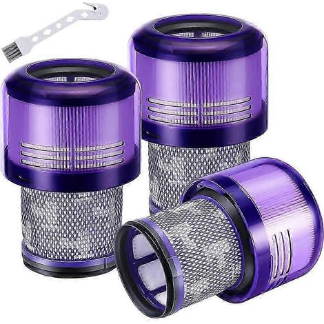 Compatible avec les filtres HEPA V11 et V15 en paquet de 3, et les cartouches de remplacement pour certains modèles Dysn V11 (SV14, SV15, SV17, SV28) et V15 (SV22, SV47). (1/5)