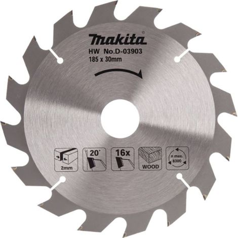 Makita Sägeblatt 185x30/16Z Holz