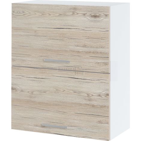 Meuble haut de cuisine Bellissi Noyer Blanchi 2 portes relevables L 60 cm