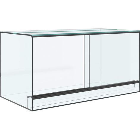 Terrarium mit Speicher Transparent 80 x 40 x 40 cm Glas vidaXL