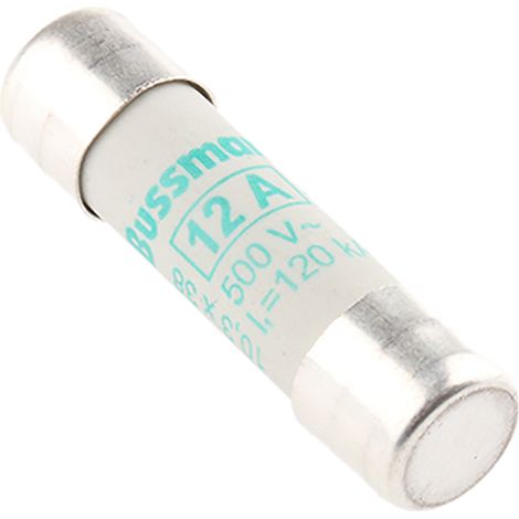 Cartouche fusible Eaton Eaton Bussman, 12A 10 x 38mm 500V c.a.